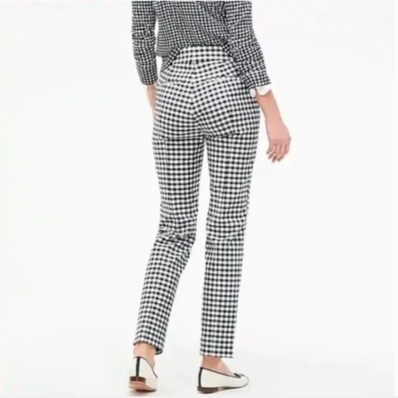 J. Crew Remi Navy Gingham Pants - Picture 2 of 9